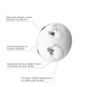 Встраиваемый термостатический смеситель для душа GROHE Grohtherm 2 выхода, хром, 24076000