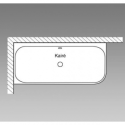 Acrylic freestanding bathtub VILLEROY & BOSH Collaro (left) 790 x 1790 mm, UBA180COR9CL00VD01
