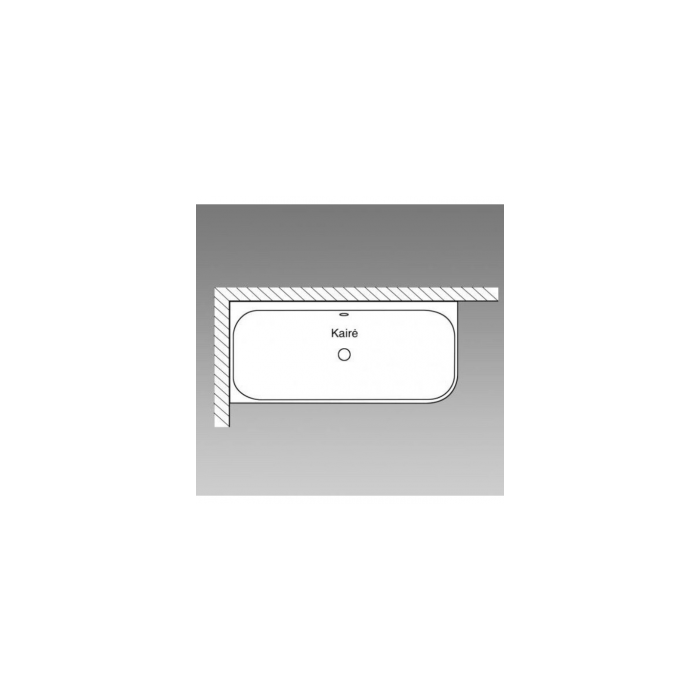 Acrylic freestanding bathtub VILLEROY & BOSH Collaro (left) 790 x 1790 mm, UBA180COR9CL00VD01