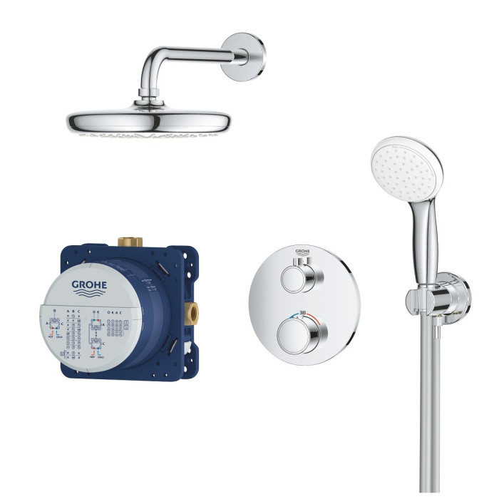 Встраиваемый душевой комплект GROHE Grohtherm Tempesta 210