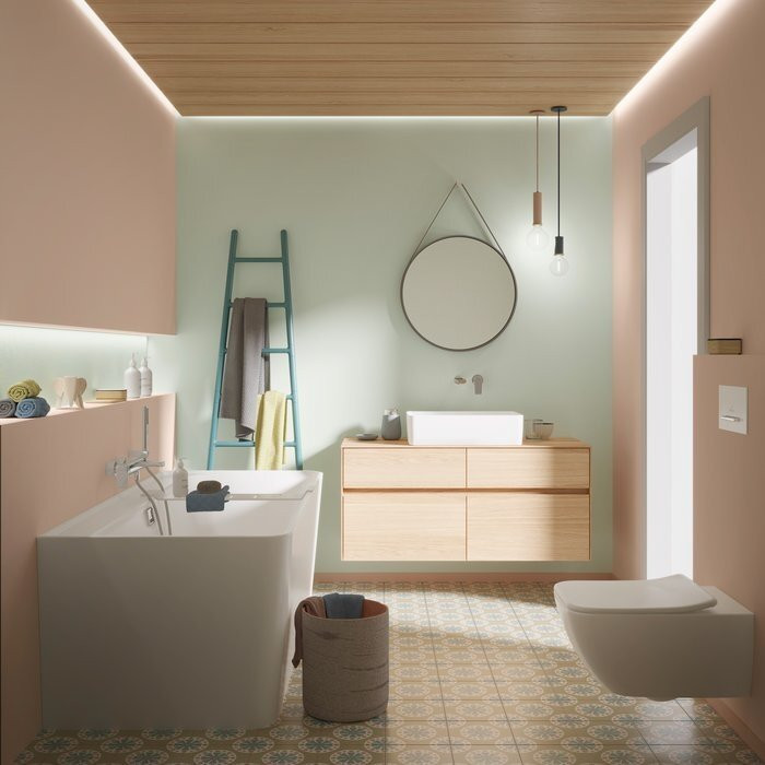 Acrylic freestanding bathtub VILLEROY & BOSH Collaro (chrome) 790 x 1790 mm, UBA180COR9CS00VD01
