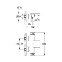 Termostaatiline segisti GROHE Grohtherm 2000, 34174001