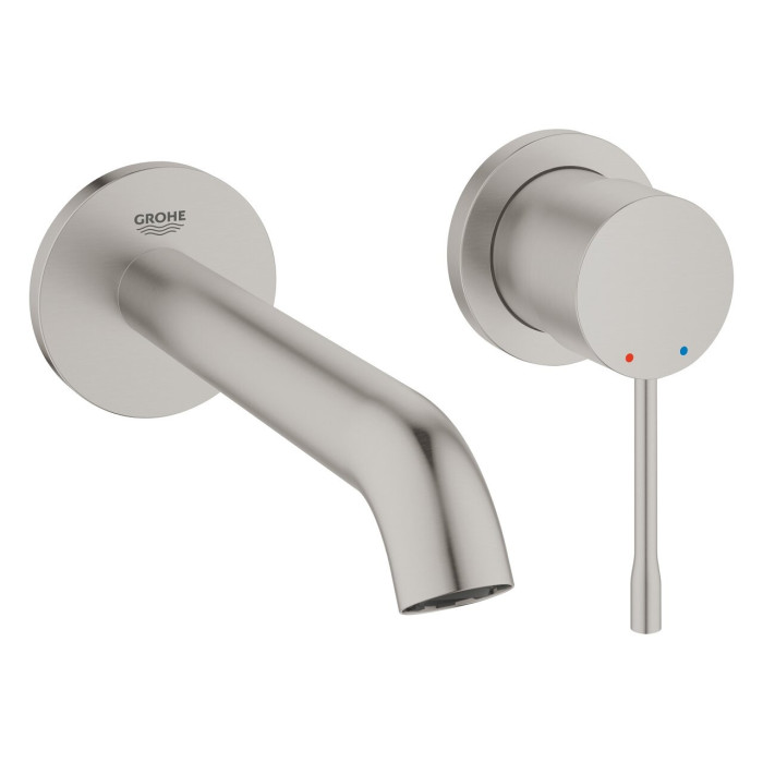 Встраиваемый смеситель для раковины GROHE Essence 183 мм, суперсталь, 29192DC1