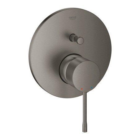 GROHE Essence built-in bath-shower mixer with 2 outlets, brushed hard graphite, 24167AL1