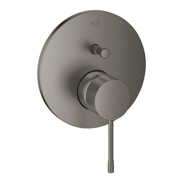 Встраиваемый смеситель для ванны-душа GROHE Essence 2 выхода, матовый твердый графит, 24167AL1