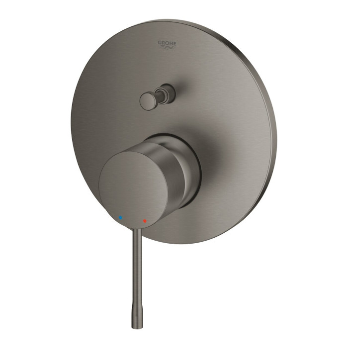Встраиваемый смеситель для ванны-душа GROHE Essence 2 выхода, матовый твердый графит, 24167AL1