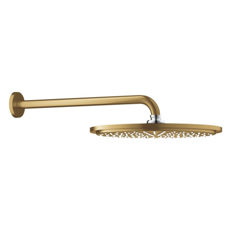 Fixed shower head with wall mount GROHE Rainshower Cosmopolitan 310, brushed cool sunrise, 26066GN0