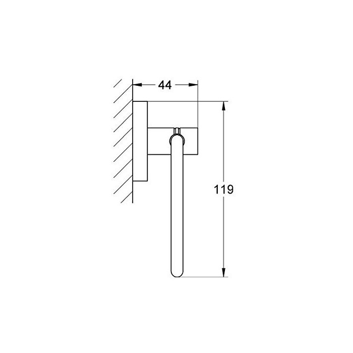 GROHE Selection Essentials Toilet Paper Holder, 40689GL1