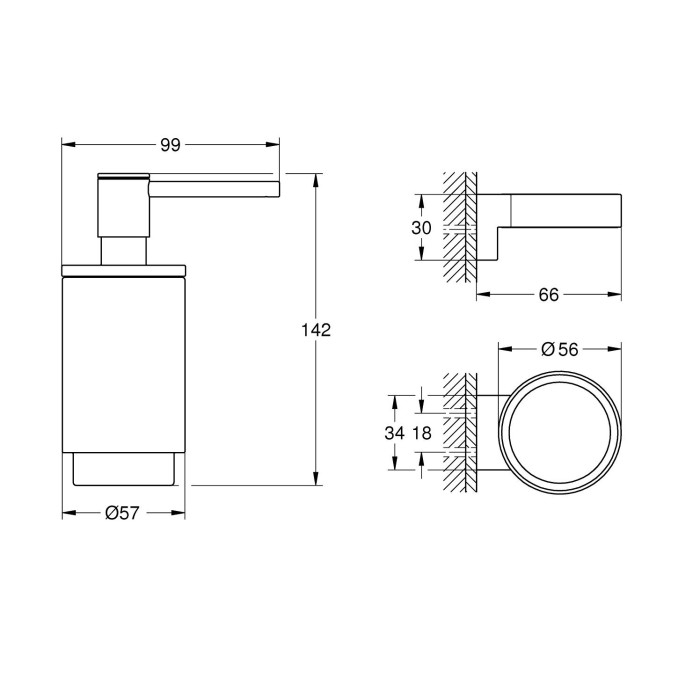 Дозаторы для жидкого мыла GROHE Выбор, 41218KF0