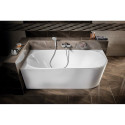 Acrylic freestanding bathtub AQUALINE Tibera L 150 x 75 cm, left E1046