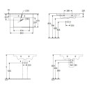 VILLEROY & BOCH Subway 3.0 sink with overflow, 800 x 470 mm