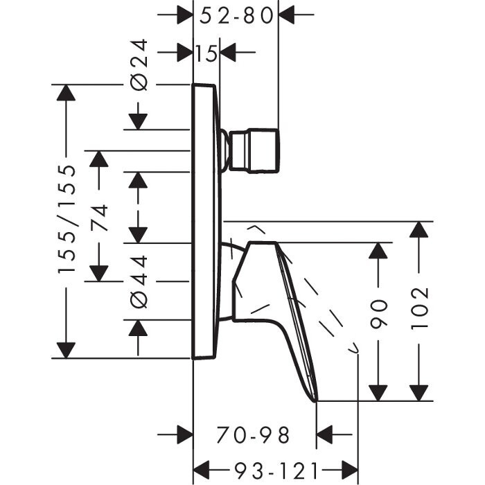 Upper part HANSGROHE Logis, 71405000
