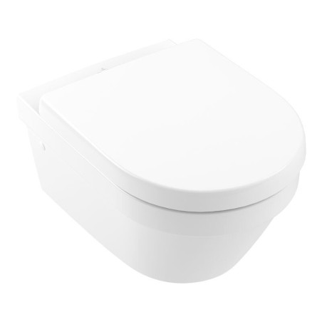 Rippuv WC VILLEROY & BOCH Architectura, Rimless Ceramic plus kattega, 4694HRR1