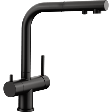 Kitchen (sink) faucet with pull-out hose BLANCO Fontas II, black-matt