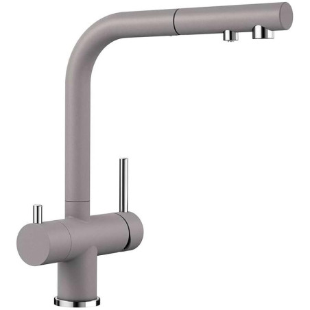 Kitchen (sink) faucet with pull-out hose BLANCO Fontas II, aluminum metal
