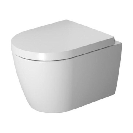Rippuv WC-pott DURAVIT Me by Starck Compact Rimless Soft close kaanega, 45300900A1
