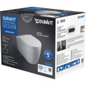 Подвесной унитаз DURAVIT Me by Starck Compact Rimless с крышкой Soft close, 45300900A1