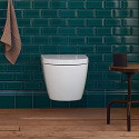Hanging toilet DURAVIT Me by Starck Compact Rimless with Soft close lid, 45300900A1
