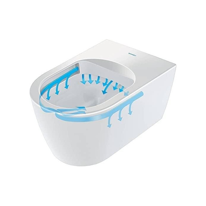 Hanging toilet DURAVIT Me by Starck Compact Rimless with Soft close lid, 45300900A1