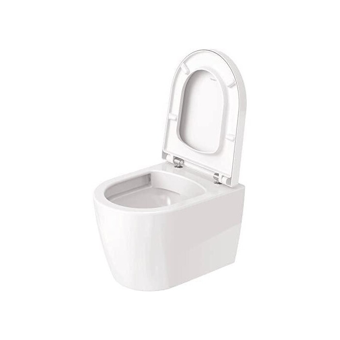 Hanging toilet DURAVIT Me by Starck Compact Rimless with Soft close lid, 45300900A1
