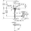 GROHE Plus S-size sink mixer with bottom valve, 23870003