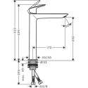 Käesurve segisti HANSGROHE Logis 240, 71258670