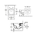 Rippuv WC-pott VILLEROY & BOCH Collaro Direct Flush WC Soft-close kaanega, 4626HS01