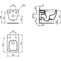 Hanging unit IDEAL STANDARD I.Life B with a slow-closing lid