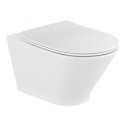 Rippuv WC-pott ROCA The Gap Rimless aeglaselt sulguva kaanega