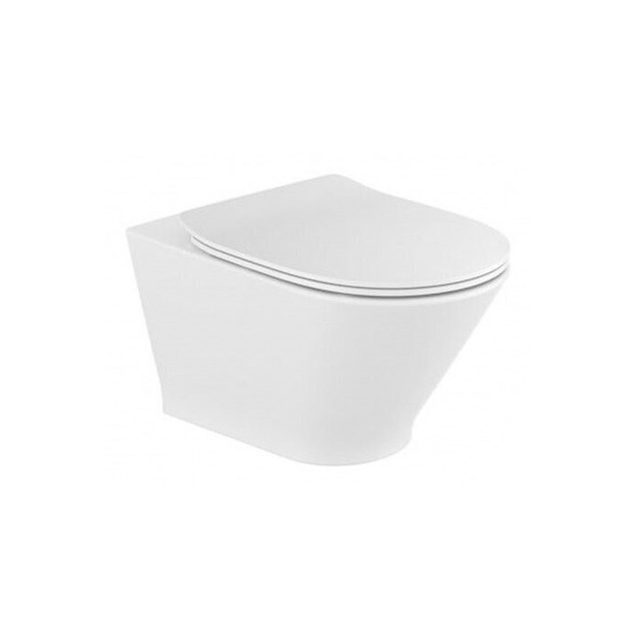 Hanging WC bowl ROCA The Gap Rimless with a slow-closing lid