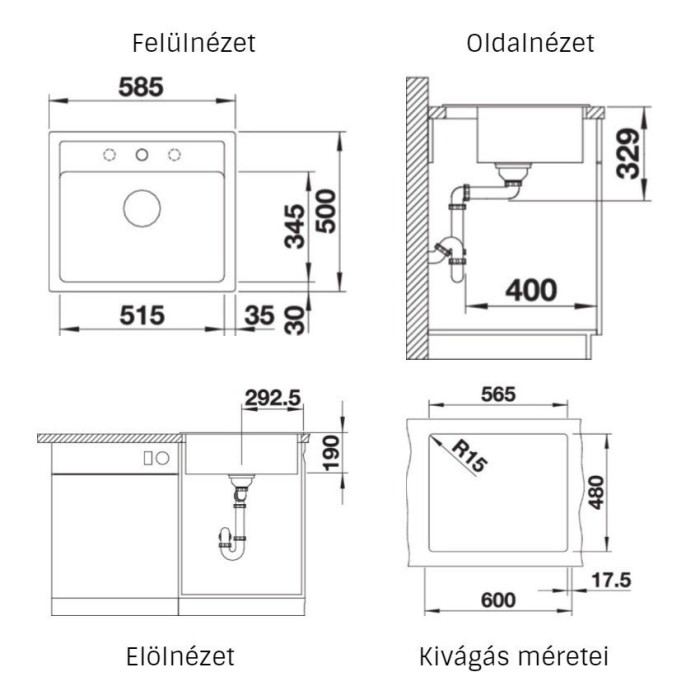 BLANCO Legra 6 stone composite (granite) sink, black