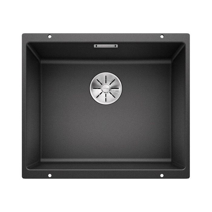 BLANCO Subline 500-U stone composite sink, black-matt