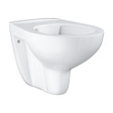 GROHE Bau Ceramic Rimless wall-mounted toilet with slim soft close lid