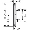 HANSGROHE shower thermostats Choose Comfort E 1 functions, 15574670