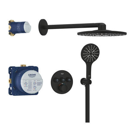 Built-in thermostatic shower set GROHE Grohtherm SmartControl Rainshower SmartActive 310, 34863KF0