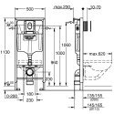 Potise WC raami komplektid GROHE Rapid SL (3 in 1), 39504000