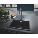 Композитная мойка GROHE K700U 533x457 мм гранит черный, 31654AP0