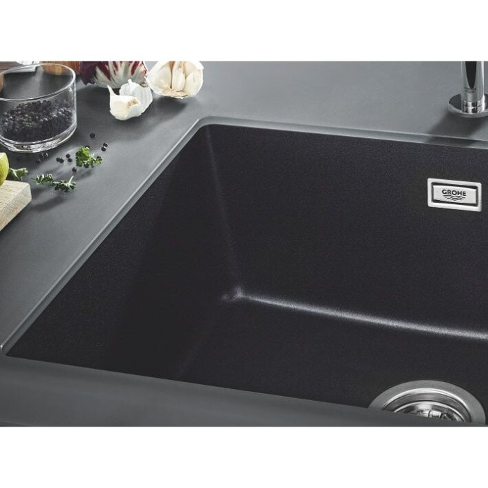 Composite sink GROHE K700U 533x457 mm granite black, 31654AP0