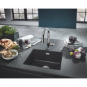 Komposiitne kraanikauss GROHE K700U 533x457 mm graniitmust, 31654AP0