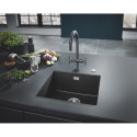 Komposiitne kraanikauss GROHE K700U 610x460 mm graniitmust, 31655AP0