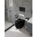 Hanging toilet with bidet function Rimless with seat and lid