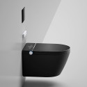 Rippuv WC koos bidetifunktsiooniga Rimless, istme ja kaanega