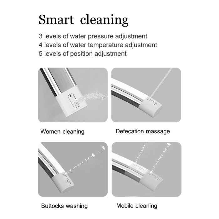 Hanging toilet with bidet function Rimless with seat and lid