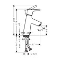 Смеситель для раковины HANSGROHE Talis S 80 CoolStart, 72014000