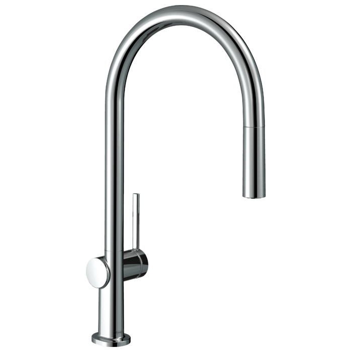 Кухонный смеситель с выдвижным шлангом HANSGROHE Talis M54 210 1jet, 72802000