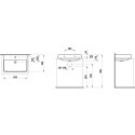Sink with polished bottom LAUFEN Pro S 650 x 465, H8169640001041
