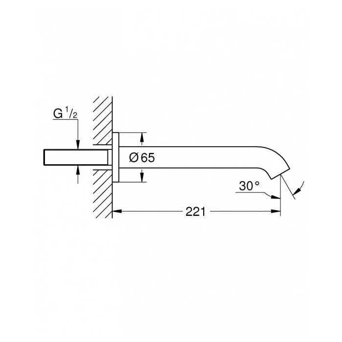 Snapas vannidele GROHE Essence 221 mm, 13449DL1
