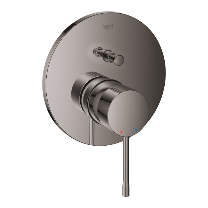 Встраиваемый смеситель для ванны-душа GROHE Essence 2 выхода, жесткий графит, 24167A01