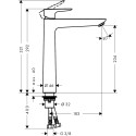 HANSGROHE Talis E 240 Basin Mixer, 71717000