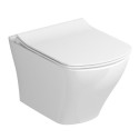 Подвесной унитаз RAVAK Classic RimOff с тонким сиденьем Classic SLIM с мягким закрыванием, GL20X01671